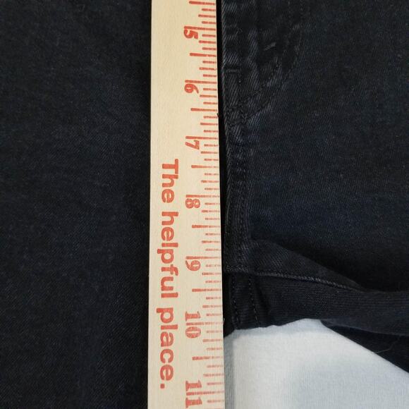 J Brand Jeans Mens 32 Black Mick Tycho Skinny Slim Stretch Frayed Hem Denim USA - Picture 10 of 12